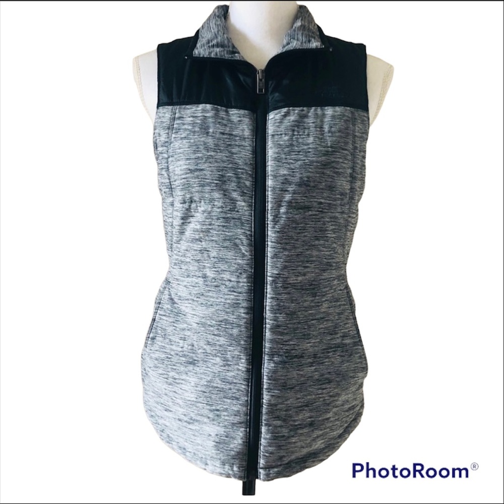 The North Face black gray vest